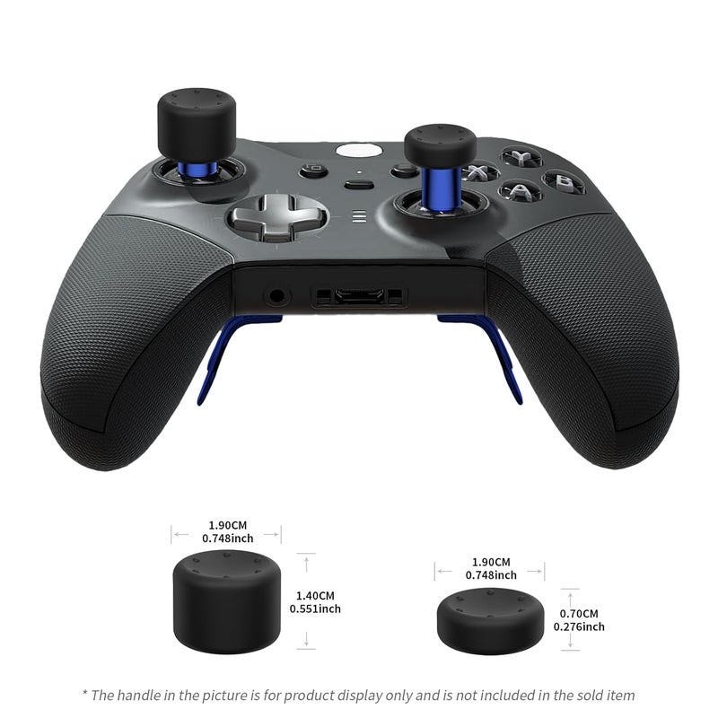KD.FLY 13-in-1 Metal Thumbsticks Replacement Kits for Xbox Elite Series 2, Xbox Elite 2 Controller Accessories, Includes Magnetic Joysticks, Paddles, Silicone Caps, Storage Bag, Cobalt Blue - Image 5